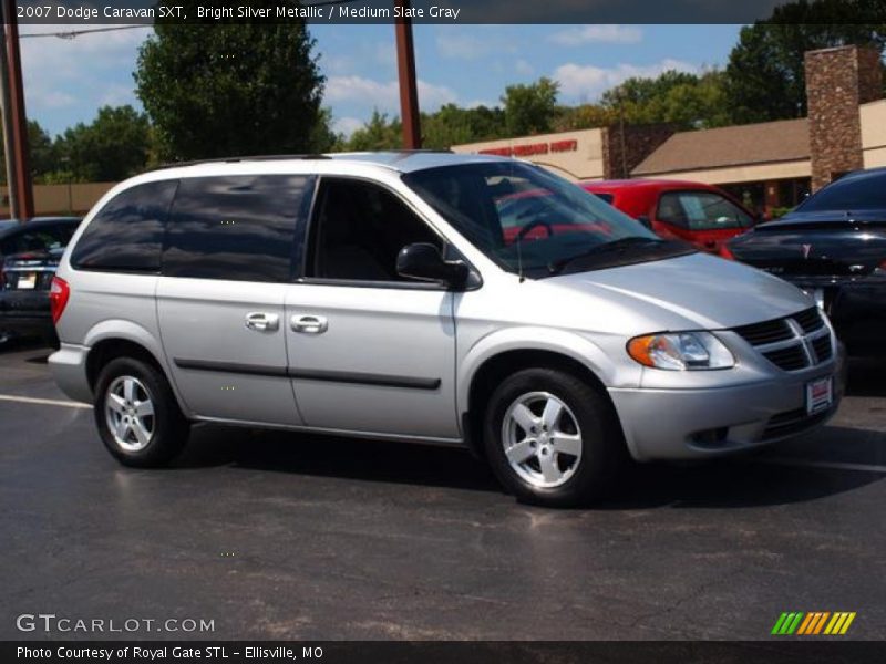 Bright Silver Metallic / Medium Slate Gray 2007 Dodge Caravan SXT