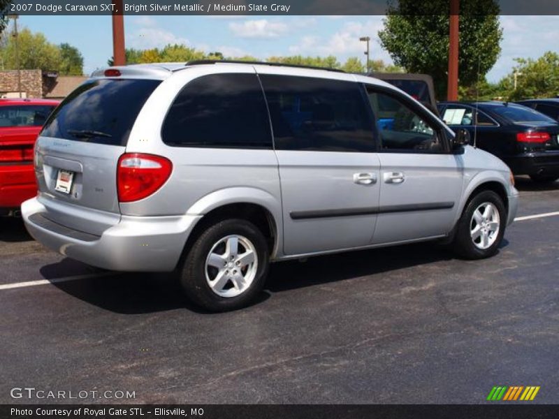 Bright Silver Metallic / Medium Slate Gray 2007 Dodge Caravan SXT