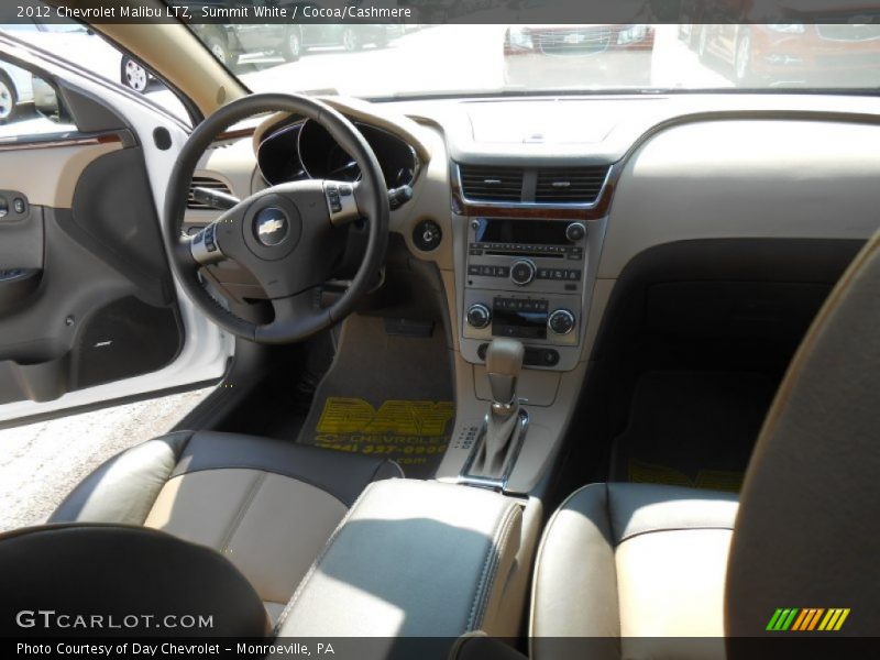 Summit White / Cocoa/Cashmere 2012 Chevrolet Malibu LTZ