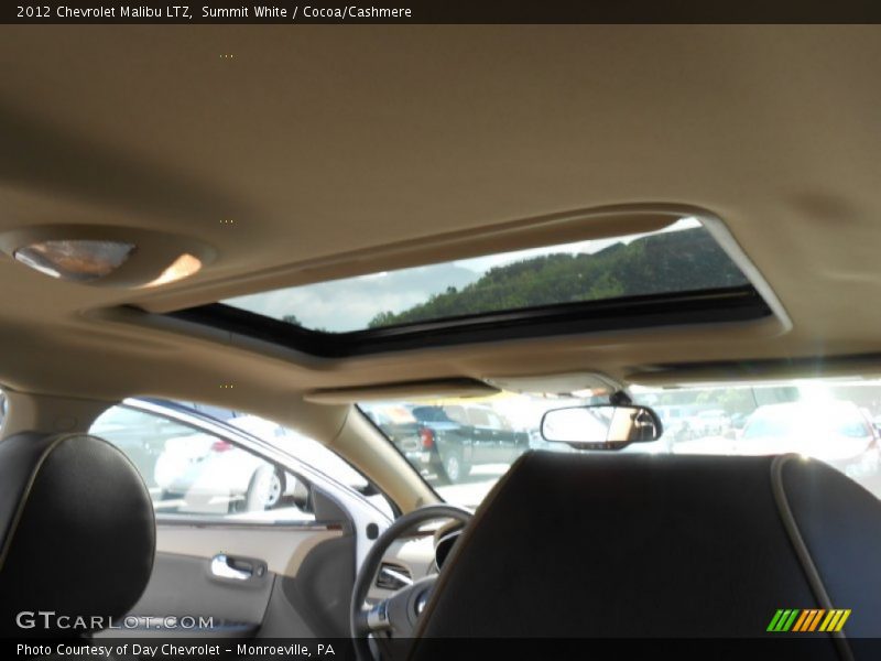 Summit White / Cocoa/Cashmere 2012 Chevrolet Malibu LTZ