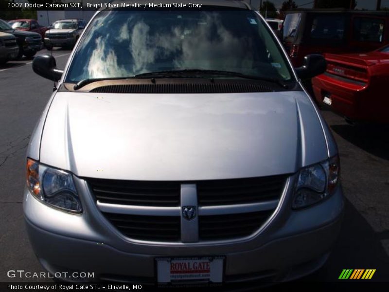 Bright Silver Metallic / Medium Slate Gray 2007 Dodge Caravan SXT