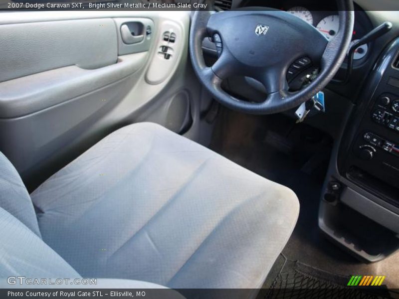 Bright Silver Metallic / Medium Slate Gray 2007 Dodge Caravan SXT
