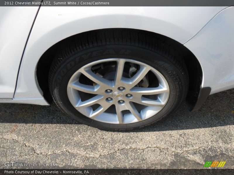 Summit White / Cocoa/Cashmere 2012 Chevrolet Malibu LTZ