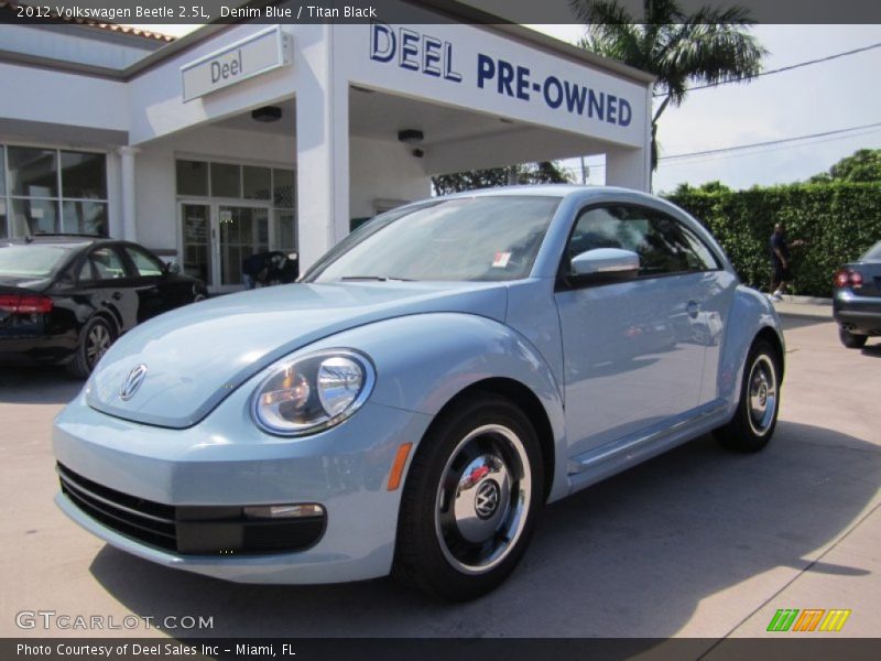 Denim Blue / Titan Black 2012 Volkswagen Beetle 2.5L