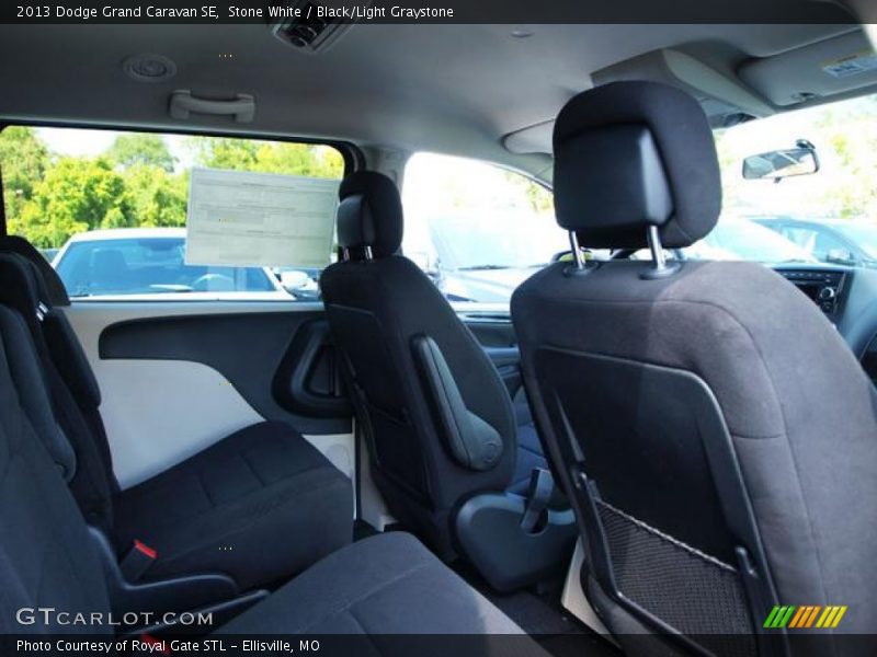 Stone White / Black/Light Graystone 2013 Dodge Grand Caravan SE