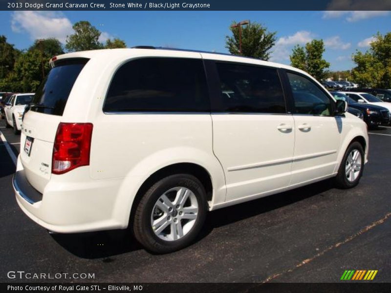 Stone White / Black/Light Graystone 2013 Dodge Grand Caravan Crew