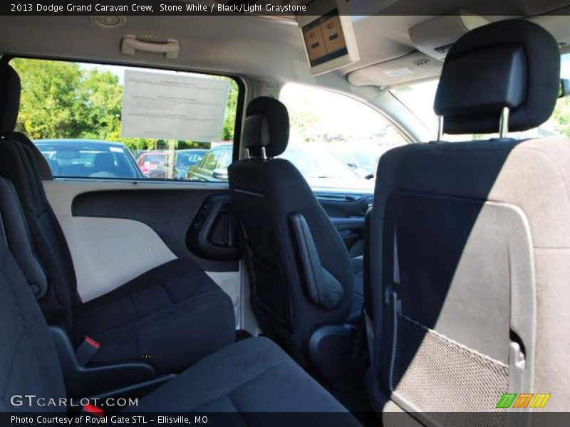 Stone White / Black/Light Graystone 2013 Dodge Grand Caravan Crew