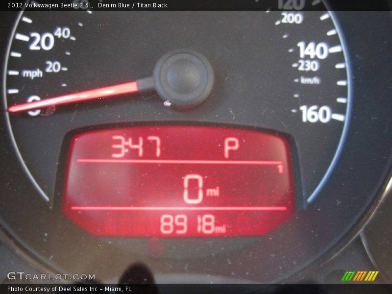 Denim Blue / Titan Black 2012 Volkswagen Beetle 2.5L