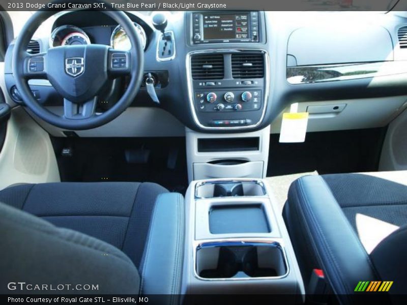 True Blue Pearl / Black/Light Graystone 2013 Dodge Grand Caravan SXT