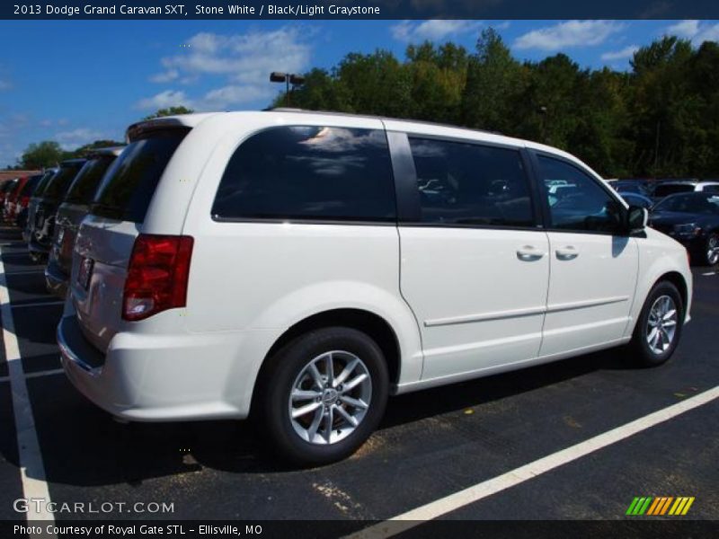Stone White / Black/Light Graystone 2013 Dodge Grand Caravan SXT