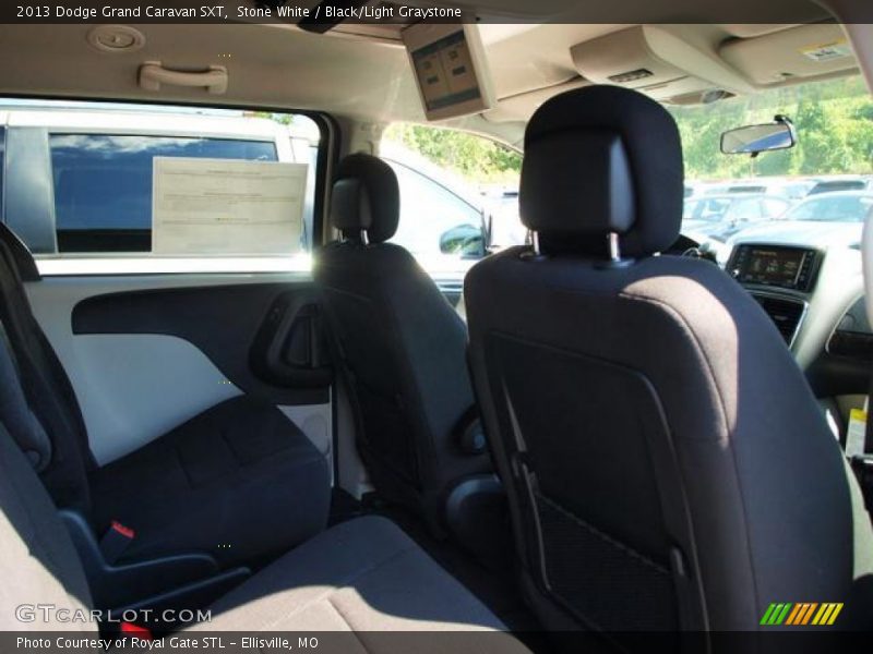 Stone White / Black/Light Graystone 2013 Dodge Grand Caravan SXT