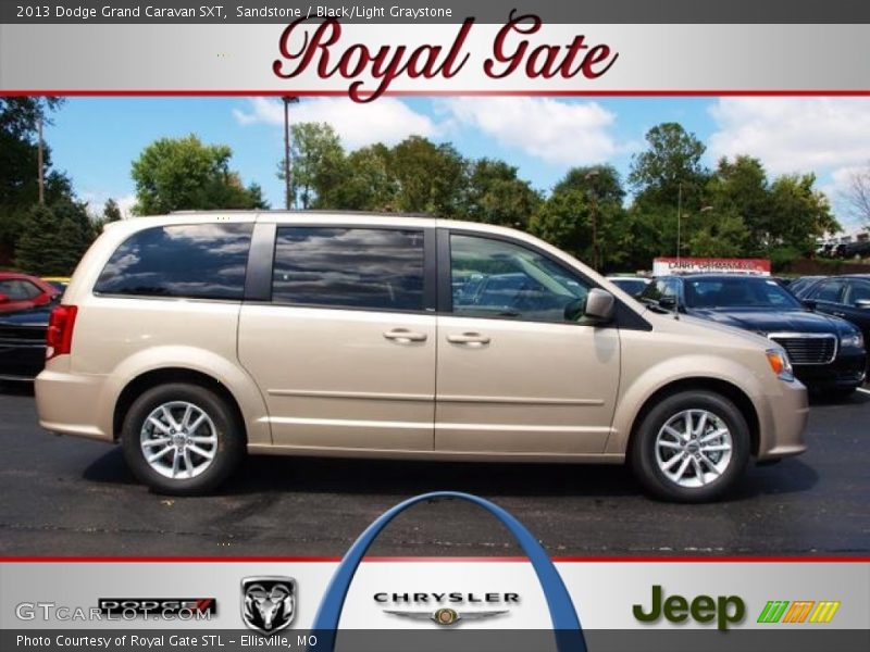 Sandstone / Black/Light Graystone 2013 Dodge Grand Caravan SXT