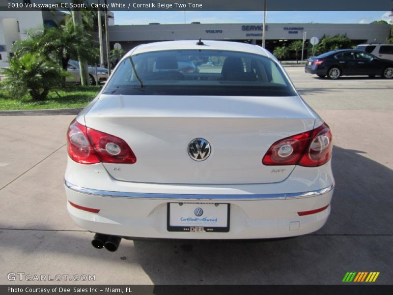 Candy White / Cornsilk Beige Two Tone 2010 Volkswagen CC Sport