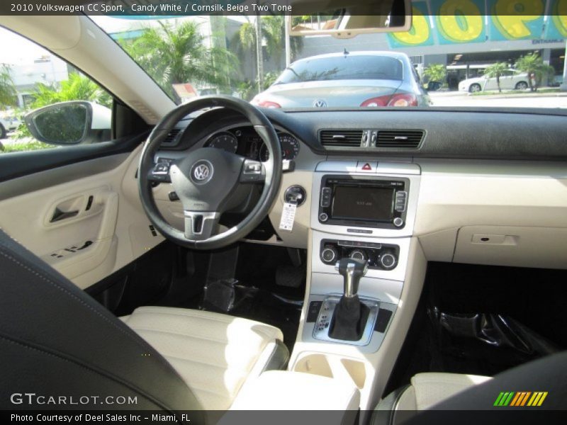 Candy White / Cornsilk Beige Two Tone 2010 Volkswagen CC Sport