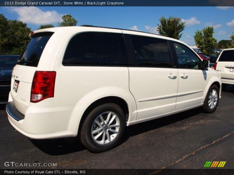 Stone White / Black/Light Graystone 2013 Dodge Grand Caravan SXT