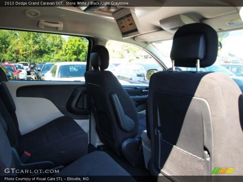 Stone White / Black/Light Graystone 2013 Dodge Grand Caravan SXT
