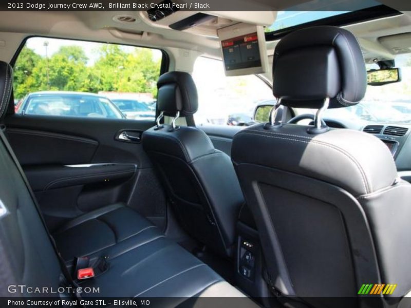Brilliant Black Crystal Pearl / Black 2013 Dodge Journey Crew AWD