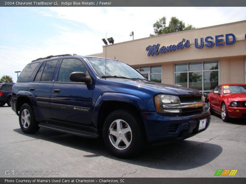 Indigo Blue Metallic / Pewter 2004 Chevrolet TrailBlazer LS