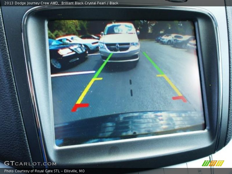 Brilliant Black Crystal Pearl / Black 2013 Dodge Journey Crew AWD