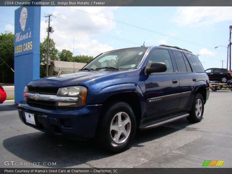 Indigo Blue Metallic / Pewter 2004 Chevrolet TrailBlazer LS