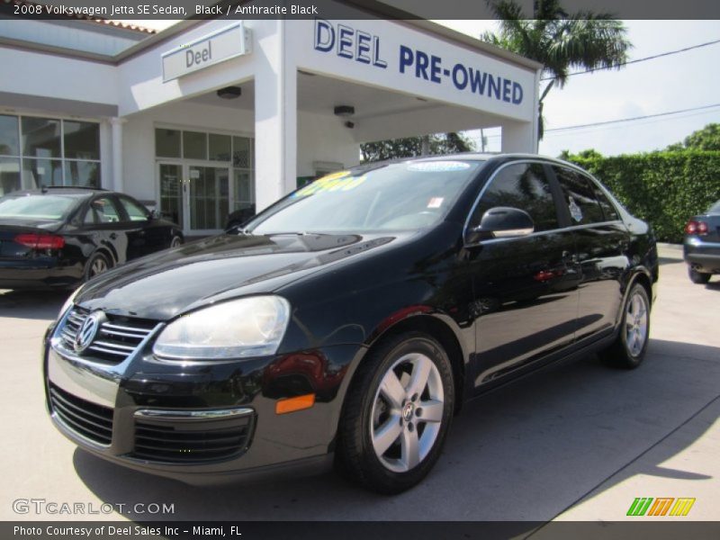 Black / Anthracite Black 2008 Volkswagen Jetta SE Sedan