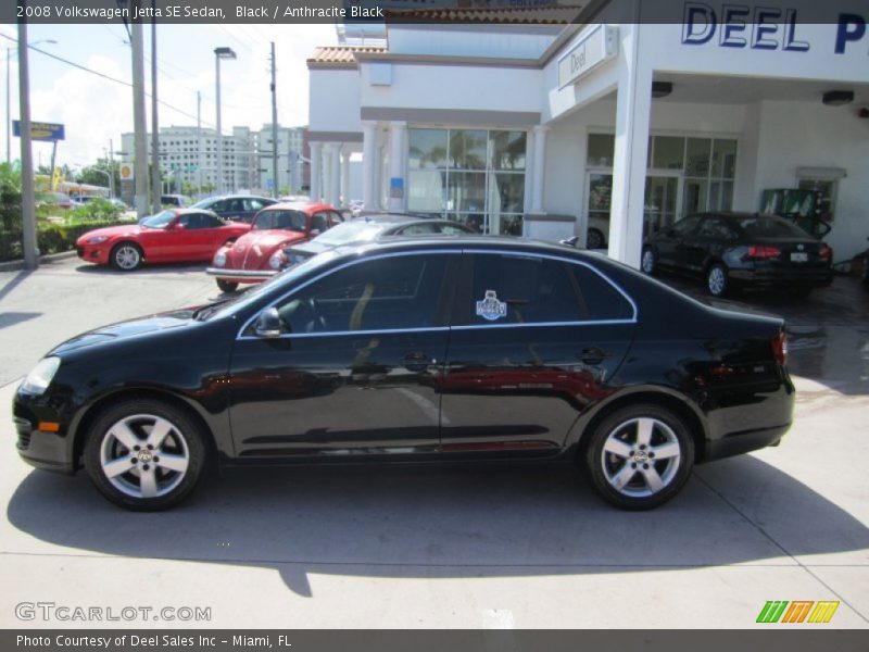 Black / Anthracite Black 2008 Volkswagen Jetta SE Sedan