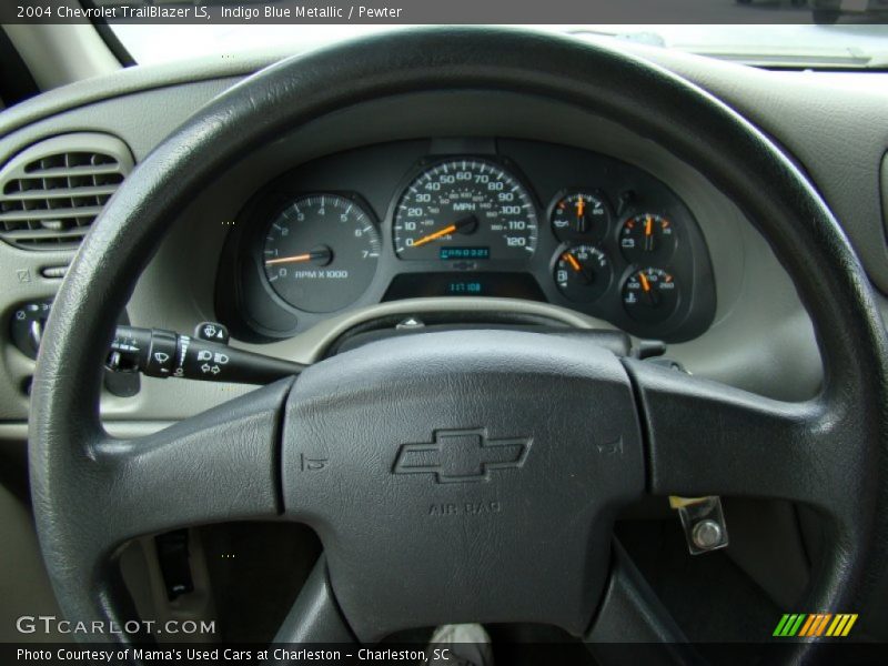 Indigo Blue Metallic / Pewter 2004 Chevrolet TrailBlazer LS
