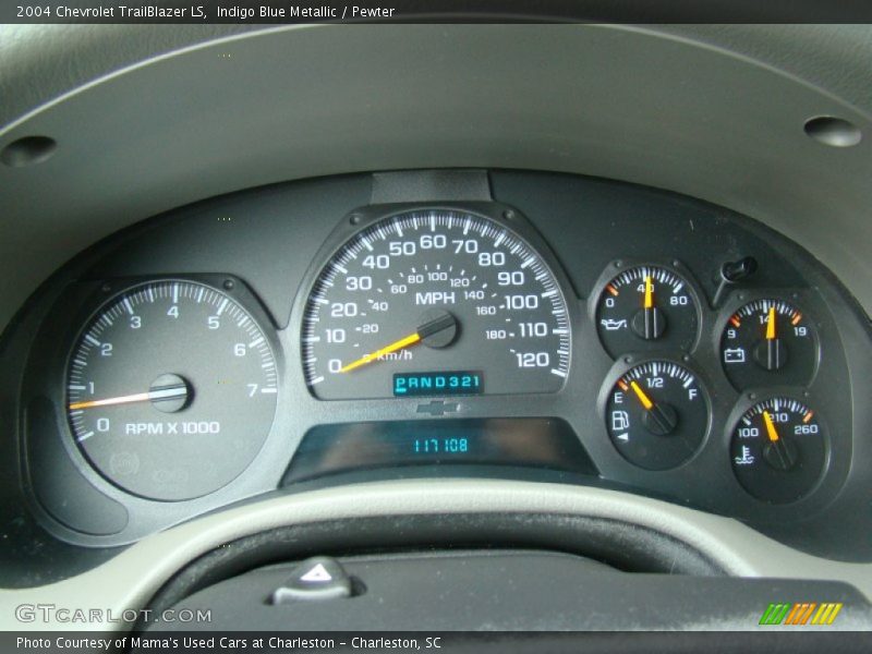 Indigo Blue Metallic / Pewter 2004 Chevrolet TrailBlazer LS