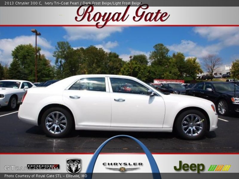 Ivory Tri-Coat Pearl / Dark Frost Beige/Light Frost Beige 2013 Chrysler 300 C