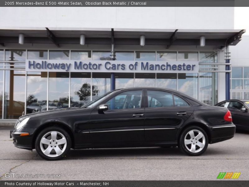 Obsidian Black Metallic / Charcoal 2005 Mercedes-Benz E 500 4Matic Sedan