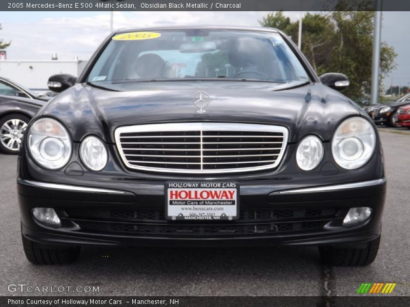 Obsidian Black Metallic / Charcoal 2005 Mercedes-Benz E 500 4Matic Sedan