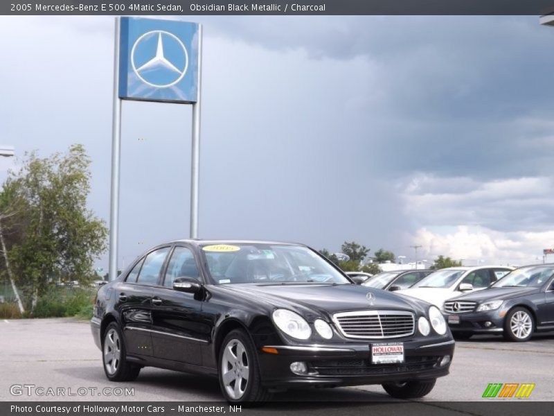 Obsidian Black Metallic / Charcoal 2005 Mercedes-Benz E 500 4Matic Sedan