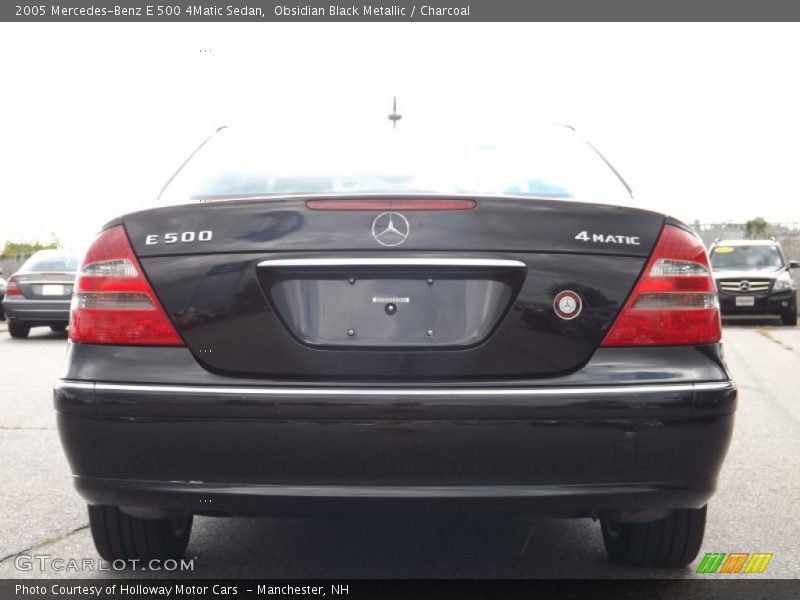Obsidian Black Metallic / Charcoal 2005 Mercedes-Benz E 500 4Matic Sedan