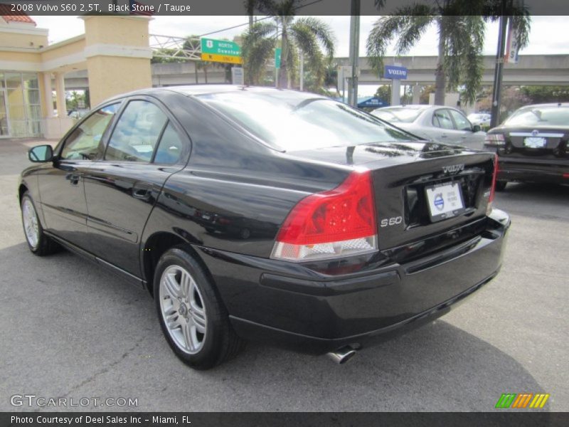 Black Stone / Taupe 2008 Volvo S60 2.5T