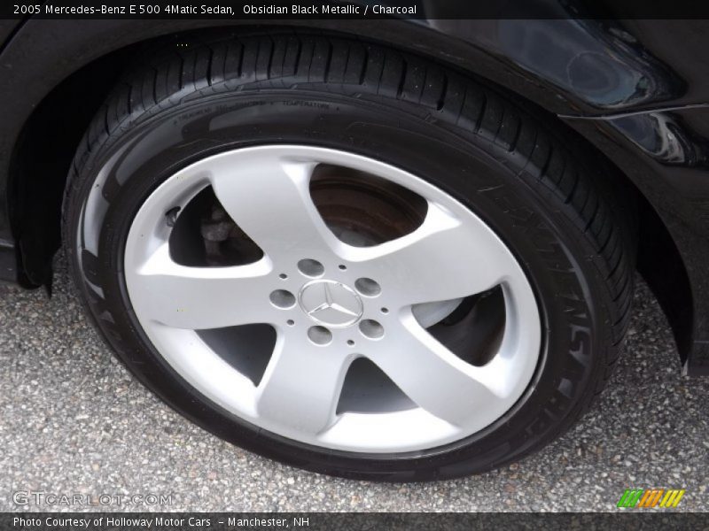 Obsidian Black Metallic / Charcoal 2005 Mercedes-Benz E 500 4Matic Sedan