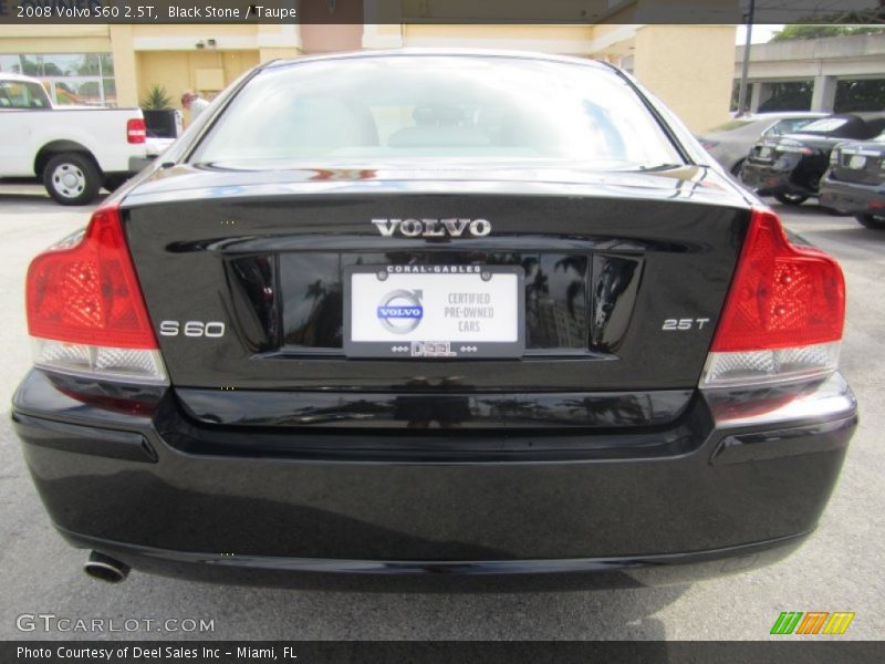 Black Stone / Taupe 2008 Volvo S60 2.5T