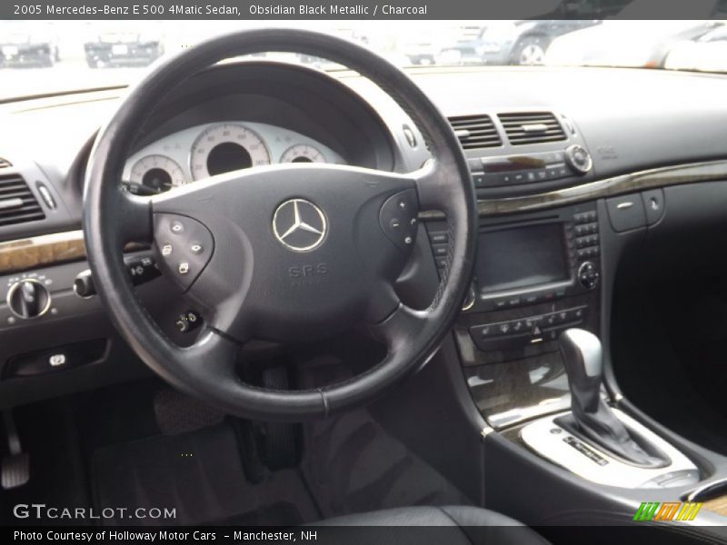 Obsidian Black Metallic / Charcoal 2005 Mercedes-Benz E 500 4Matic Sedan