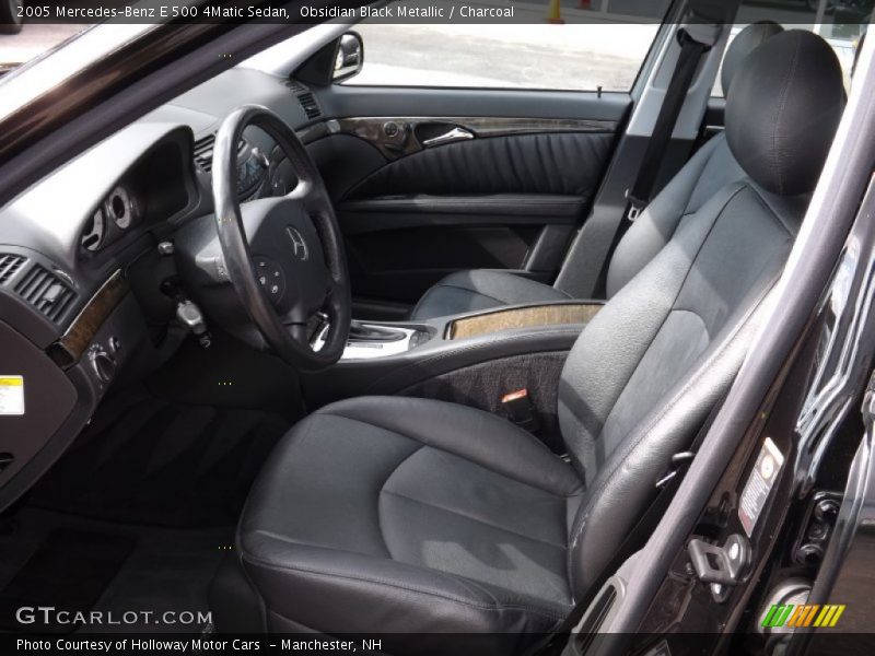 Obsidian Black Metallic / Charcoal 2005 Mercedes-Benz E 500 4Matic Sedan