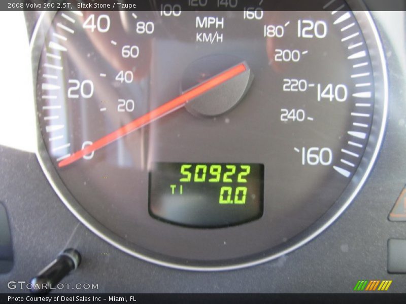 Black Stone / Taupe 2008 Volvo S60 2.5T
