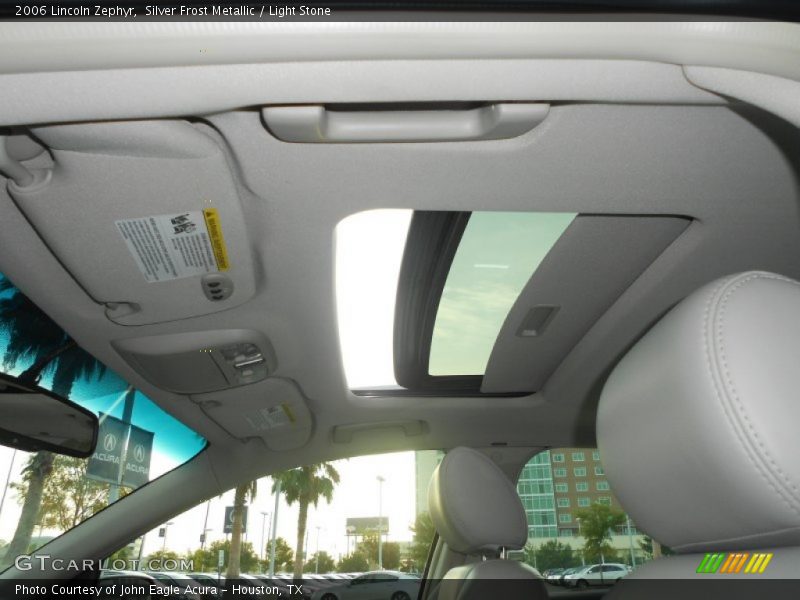 Sunroof of 2006 Zephyr 