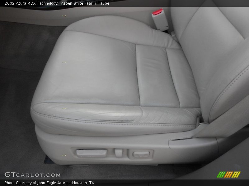 Aspen White Pearl / Taupe 2009 Acura MDX Technology