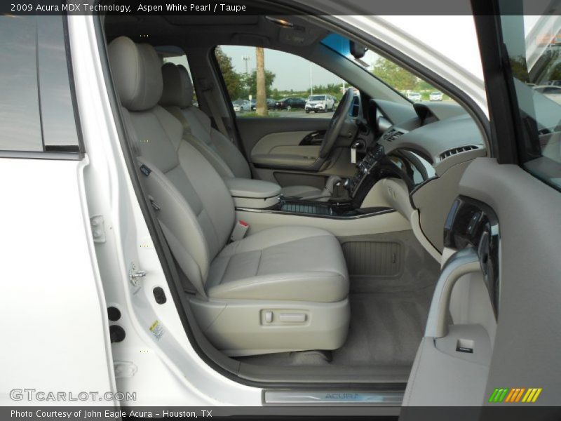 Aspen White Pearl / Taupe 2009 Acura MDX Technology