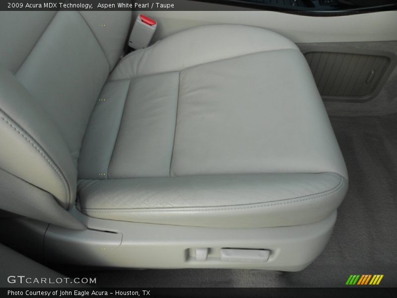 Aspen White Pearl / Taupe 2009 Acura MDX Technology