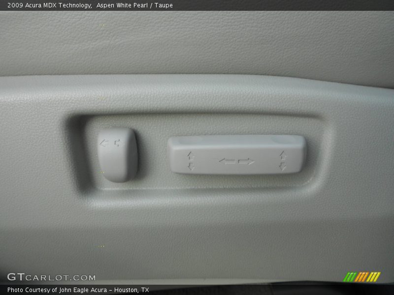 Aspen White Pearl / Taupe 2009 Acura MDX Technology