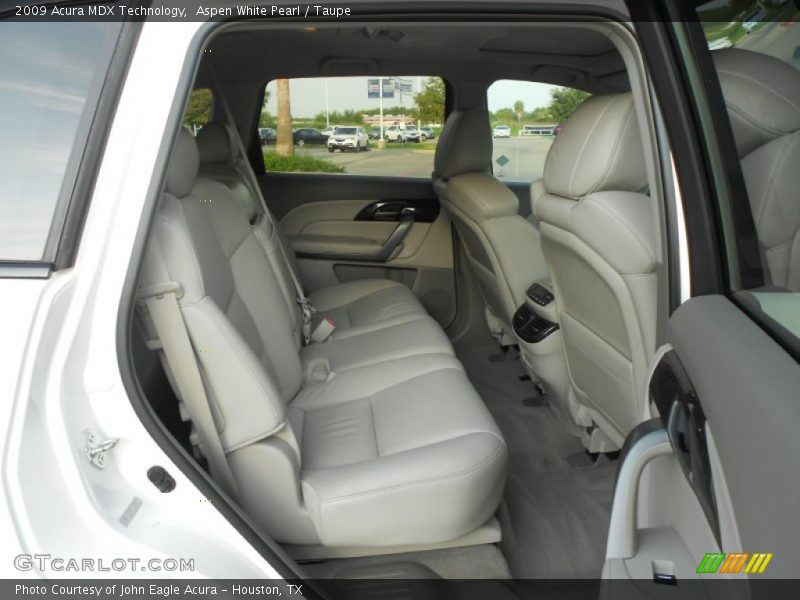 Aspen White Pearl / Taupe 2009 Acura MDX Technology