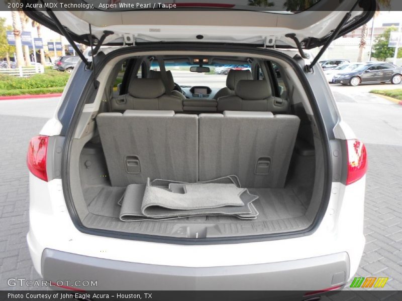 Aspen White Pearl / Taupe 2009 Acura MDX Technology