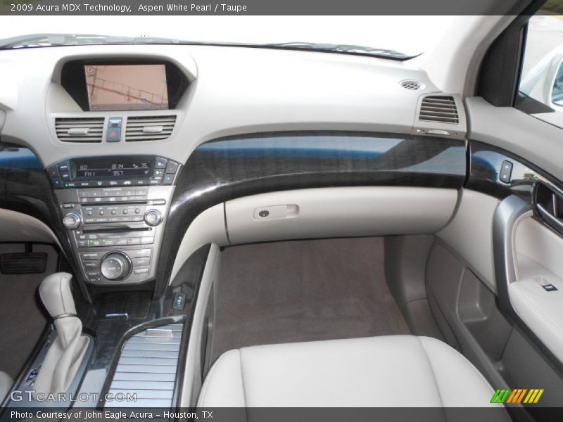 Aspen White Pearl / Taupe 2009 Acura MDX Technology