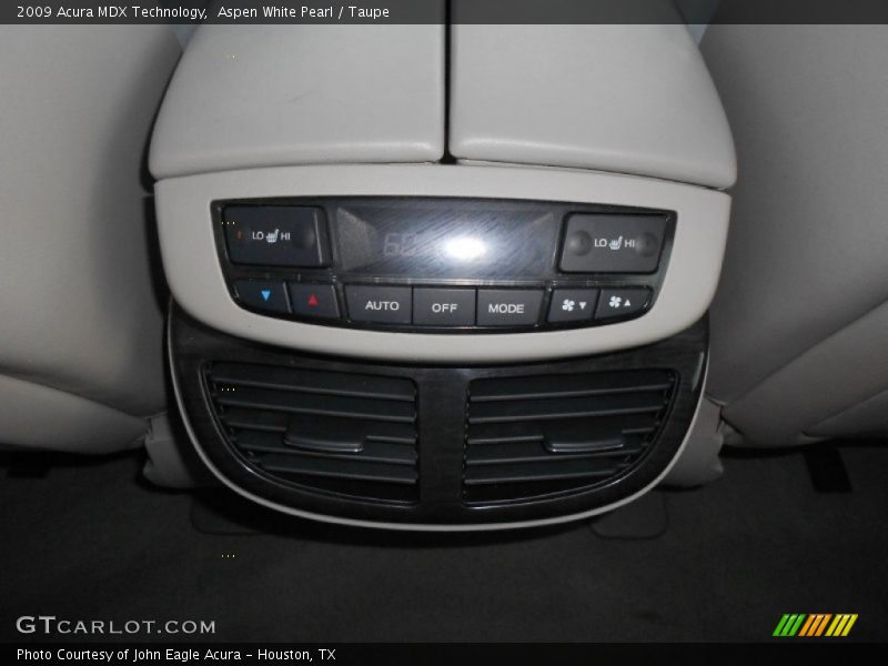 Aspen White Pearl / Taupe 2009 Acura MDX Technology