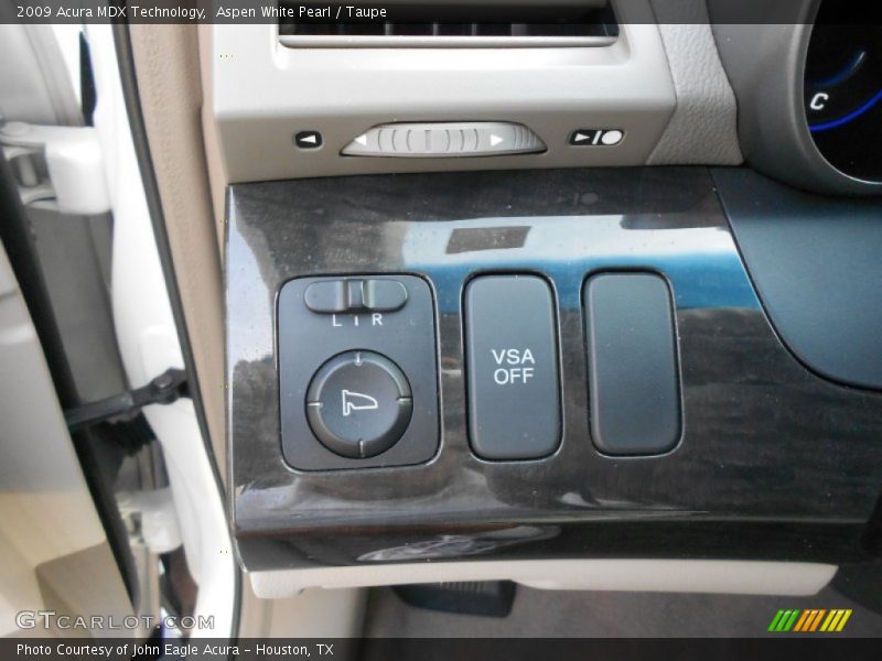 Aspen White Pearl / Taupe 2009 Acura MDX Technology