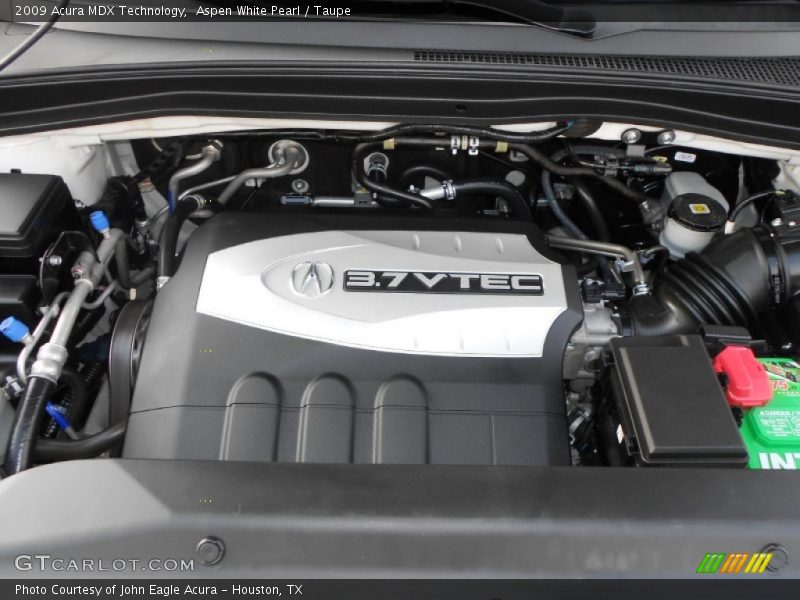 Aspen White Pearl / Taupe 2009 Acura MDX Technology